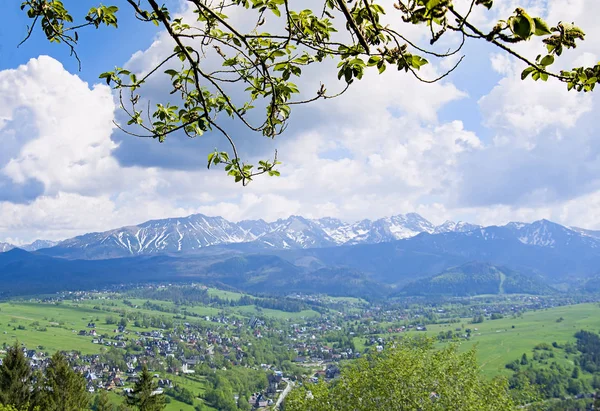 Blauwe hemel in Zakopane — Stockfoto