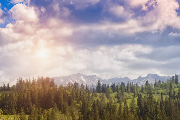 Berg herfst zonsondergang — Stockfoto