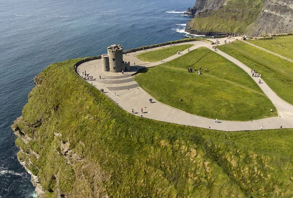 Letecký Pohled Svět Slavné Útesy Moher Irsku Hrabství Clare Útesy — Stock fotografie