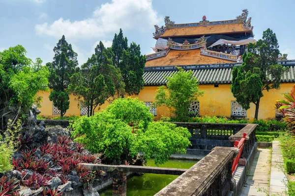 Jardín Escénico Edificios Antiguos Ciudad Prohibida Púrpura Ciudad Imperial Hue — Foto de Stock