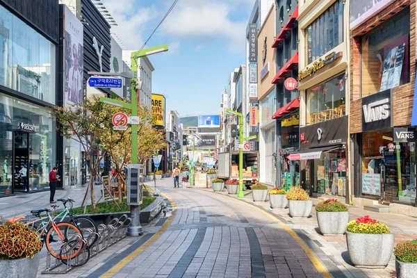 Busan South Korea Oktober 2017 Vacker Utsikt Över Gwangbokro Kulturella — Stockfoto