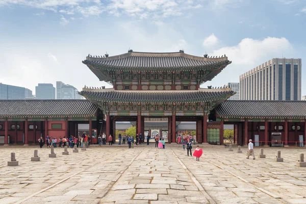Seúl Corea Del Sur Octubre 2017 Increíble Vista Puerta Heungnyemun — Foto de Stock