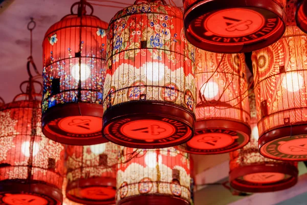 Hoi Hoian Vietnã Abril 2018 Incríveis Lanternas Tradicionais Café Cidade — Fotografia de Stock