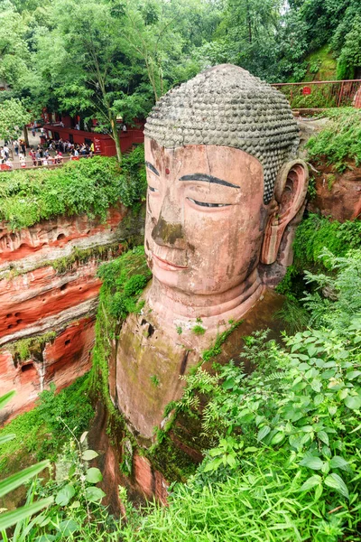 Leshan China Septiembre 2017 Hermosa Vista Del Buda Gigante Leshan —  Fotos de Stock