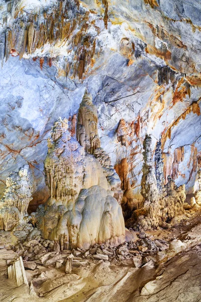 Doğal Dikitler Cennet Mağarası Thien Duong Mağara Phong Nha Bang — Stok fotoğraf