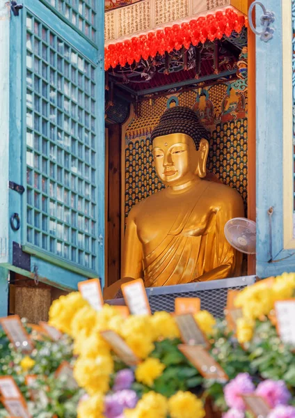 Seoul South Korea October 2017 Scenic View Buddha Statue Window — Stock Photo, Image