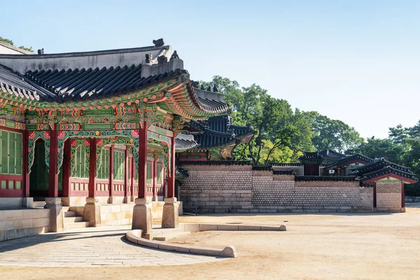 Colorido Huijeongdang Salón Del Palacio Changdeokgung Seúl Corea Del Sur —  Fotos de Stock