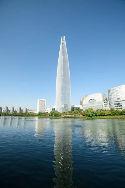 Wonderful View Skyscraper Other Modern Buildings Downtown Seoul South Korea — Stock Photo, Image