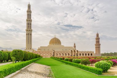 Sultan Qaboos büyük Camii 'nin ana görünümü, Muscat, Umman
