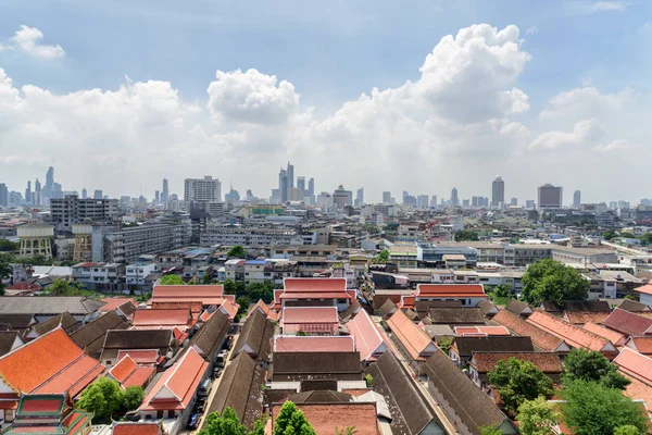 Natur sköna stadsbilden i Bangkok, Thailand. Bangkoks skyline — Stockfoto