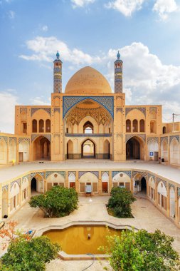 Güzel görünümü ağa Bozorg Camii: Kashan, Iran