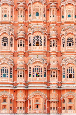 Amazing windows of the Hawa Mahal (Palace of Winds), Jaipur clipart