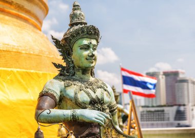 Wat Saket Tapınağı, Bangkok Budist heykelinin doğal görünümü