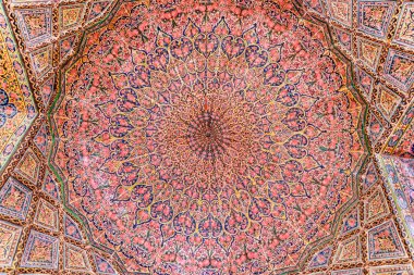 Nasır al-Mulk Camii içinde tonoz tavan Awesome görünümü