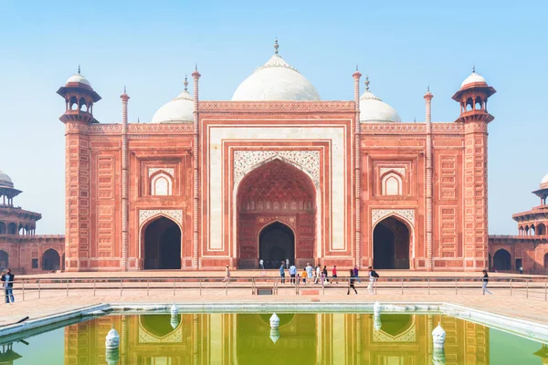 Az a a Taj Mahal komplexum sze-mecset, Agra — Stock Fotó