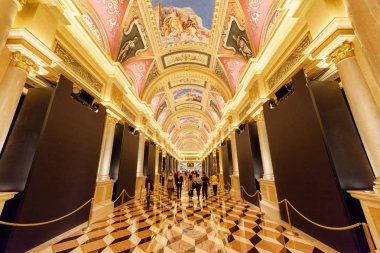 Venedik Macao casino giden harika koridor