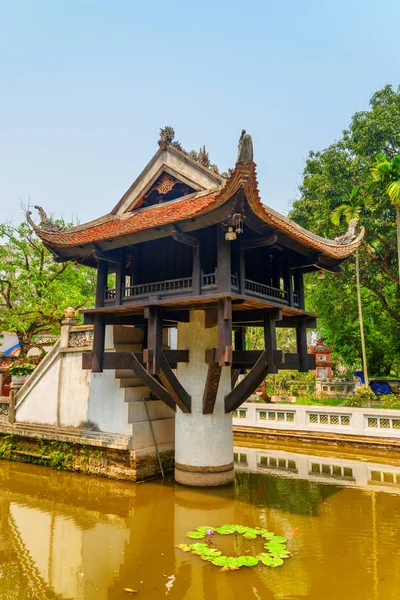 Awesome view of the One Pillar Pagoda in Hanoi, Vietnam — Stock Photo, Image