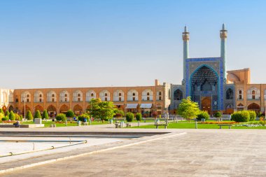 Şah Camii (Imam Camii) giriş Iwan, İsfahan, Iran