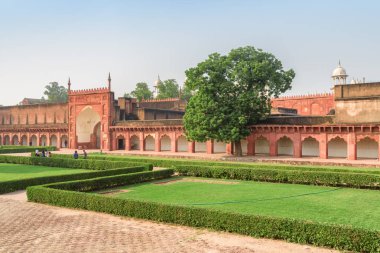 Agra Fort, Hindistan avlusu manzara görünümü
