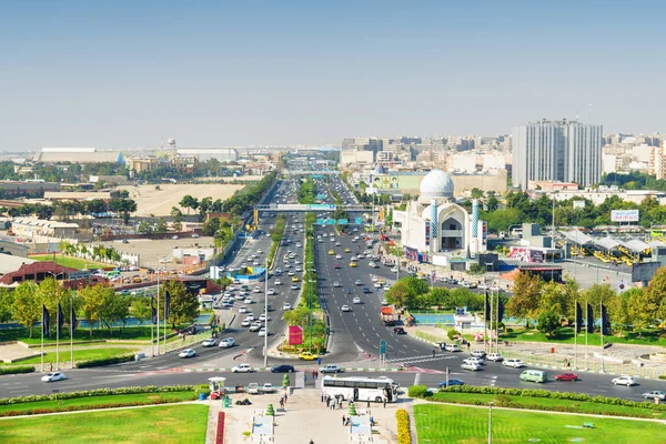 Csodálatos légi kilátás Lashkari Expressway, Teherán, Irán — Stock Fotó