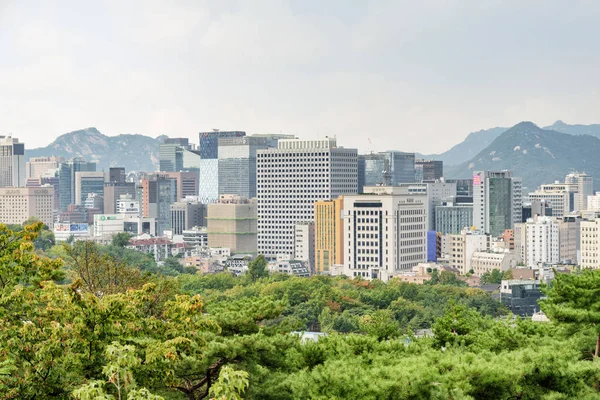 Underbar utsikt över Seoul i Sydkorea. Vackra stadsbilden — Stockfoto