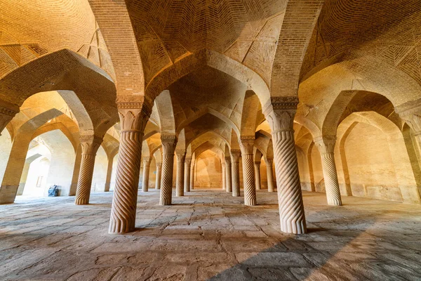 Vakil Camii Nin Muhteşem Dua Salonu Güzel Kubbeli Tavan Harika — Stok fotoğraf