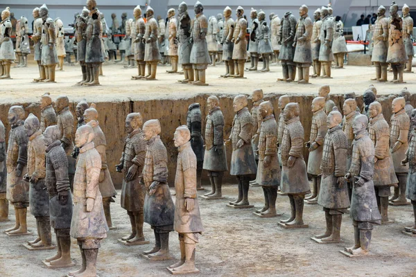 Shaanxi Province China October 2015 Awesome View Terracotta Warriors Famous — Stock Photo, Image