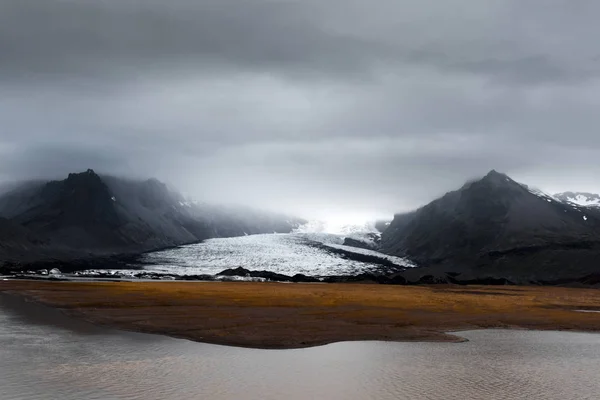 Gleccser Vatnajokull jeges lagúna. — Stock Fotó