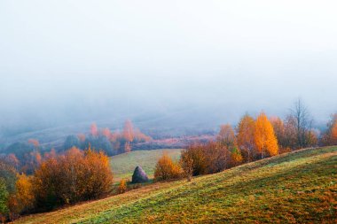 Sonbahar dağlarında inanılmaz bir manzara