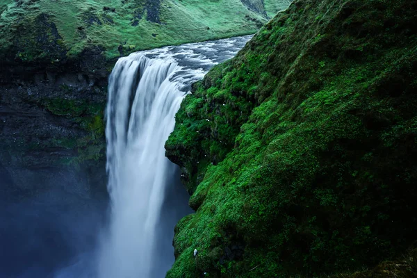 Famous Skogafoss waterfall