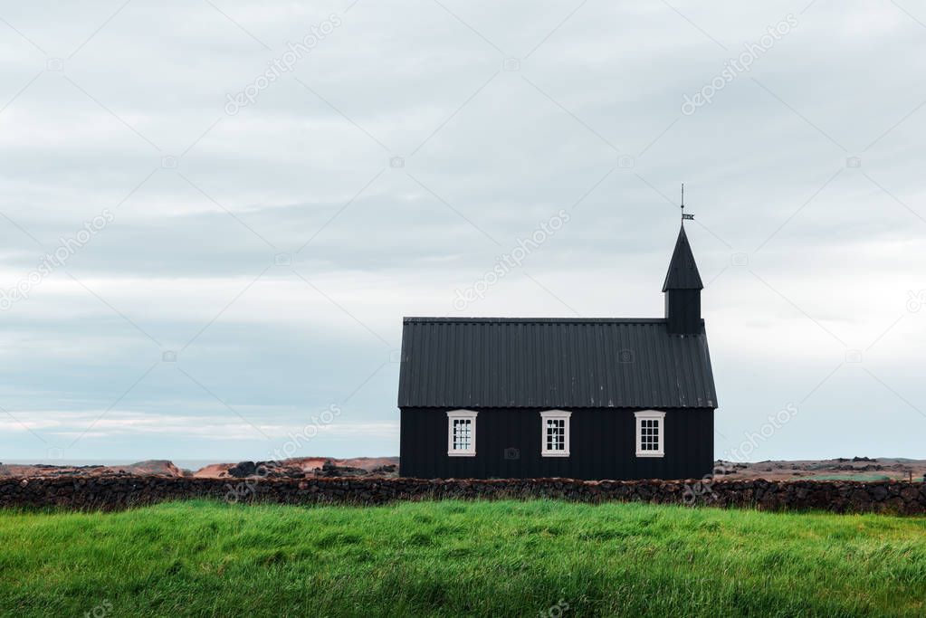 Black wooden church Budakirkja