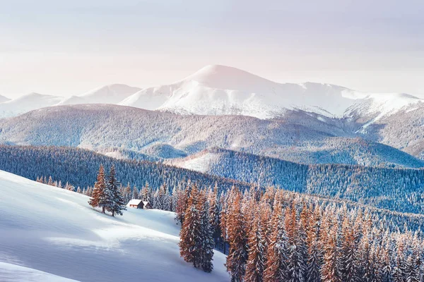 Fantastico paesaggio invernale — Foto Stock