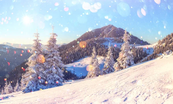 Fantastico paesaggio invernale — Foto Stock