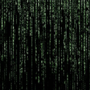 Yeşil matrix arka plan