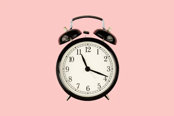 Black retro alarm clock — Stock Photo, Image