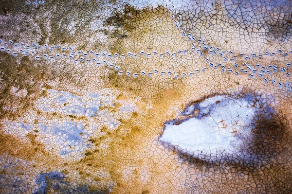Тріщини землі текстура — стокове фото
