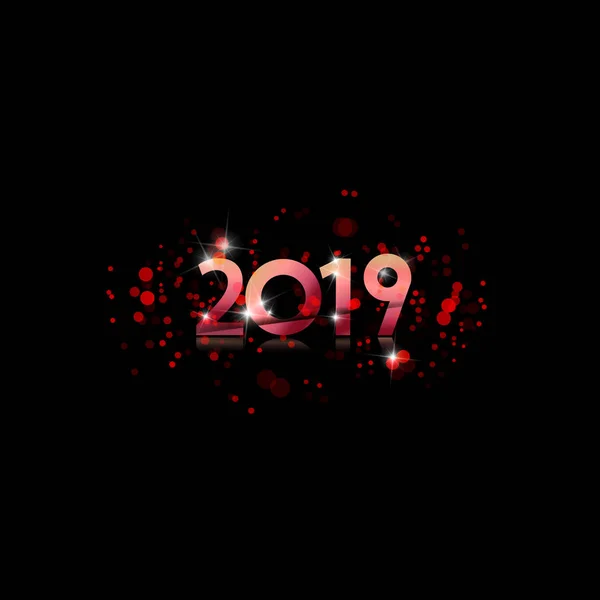 Carta Regalo Capodanno 2019 Illustrazione Vettoriale Illustrazioni Stock Royalty Free