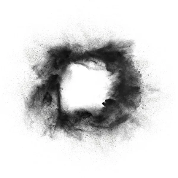 Abstract design of dark powder explosion — Stock Photo, Image
