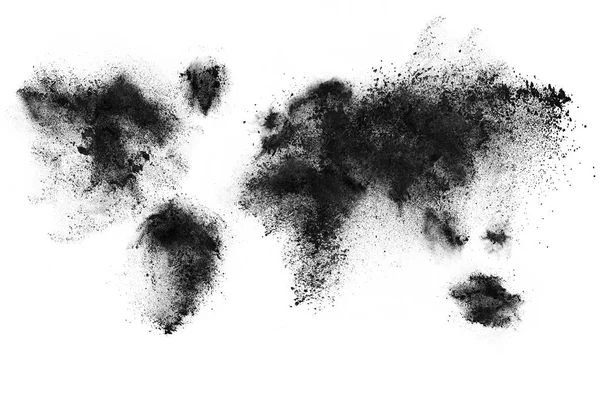 Abstract design of dark powder explosion — Stock Photo, Image