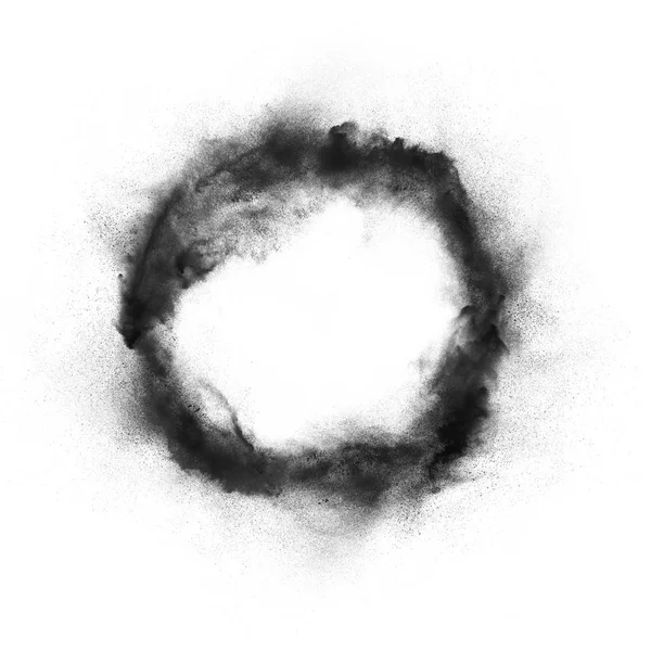 Abstraktes Design der Explosion dunklen Pulvers — Stockfoto