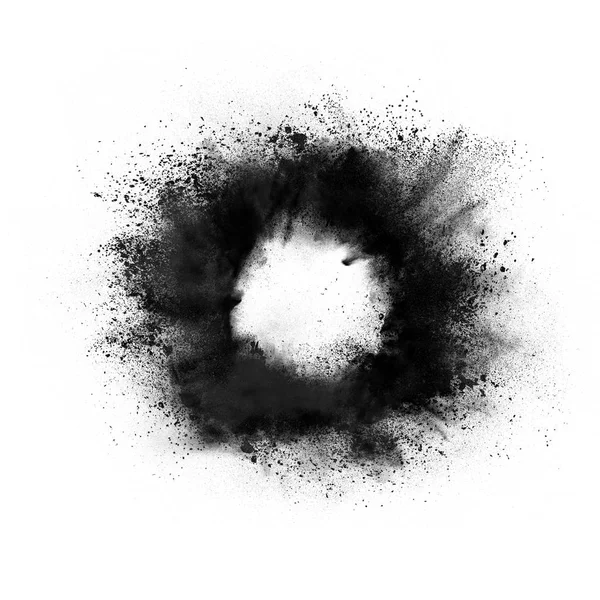Abstract ontwerp van donkere poeder explosie — Stockfoto