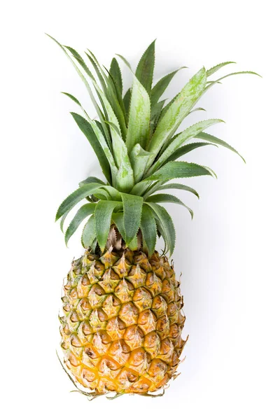 Fresh whole pineapple isolated on white — Stock Photo, Image