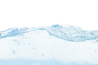 Abstract flowing water split background isolated on white with copy space for text