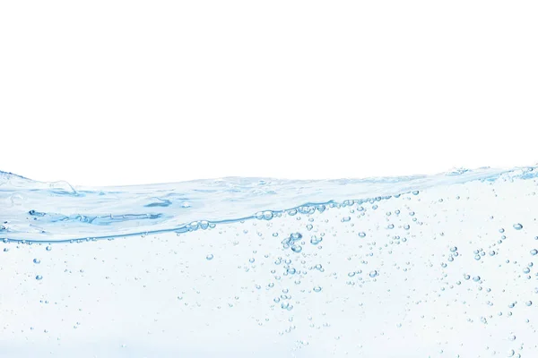 Abstrato Fluxo Água Dividir Fundo Isolado Branco Com Espaço Cópia — Fotografia de Stock