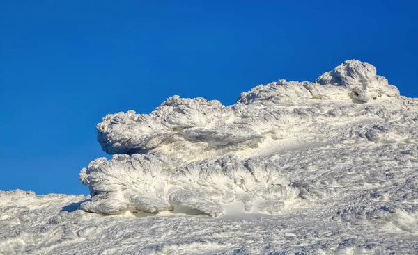 Zimowe Krajobrazy Słoneczny Dzień Fantastyczne Mistyczne Unreal Mrożone Tekstury Mróz — Zdjęcie stockowe