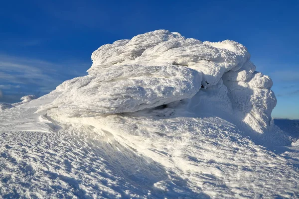 Cold Winter Sunny Day Mysterious Secret Fantastic World Mountains Snow — Stock Photo, Image