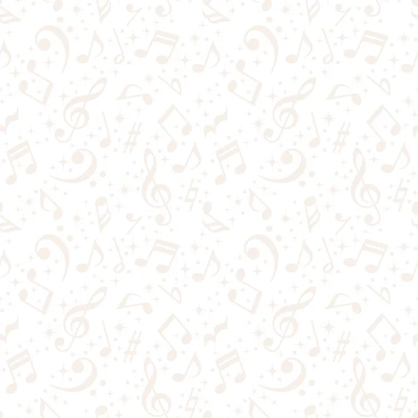 白い音楽ノートの背景 — ストックベクタ