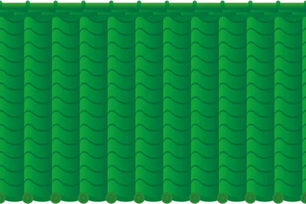 背景绿色瓷砖屋顶 — 图库矢量图片