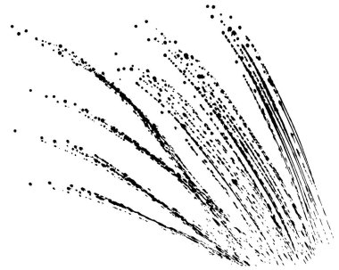Mürekkep sıçraması. fırça darbesi illüstrasyonu.