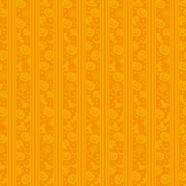 Cadılar Bayramı çizimleriyle kusursuz bir şablon. dikey çizgi.